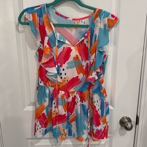 Bright, colorful blouse, small